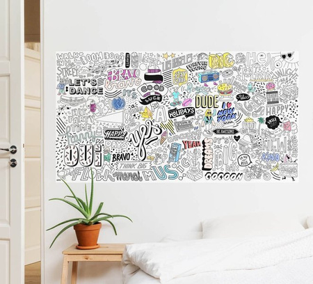 Kolorowanka - Plakat XXL Street Art - Omy Design